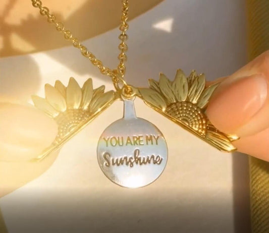 "You Are My Sunshine"-halsband med förvaringspåse