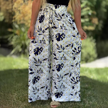 Women's Printed Wide Leg Pants