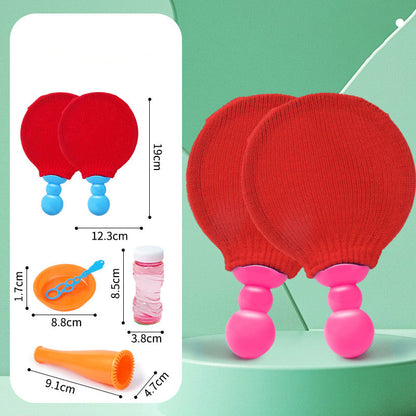 Creative Ping Pong Paddle Sets for Soap Bubbles